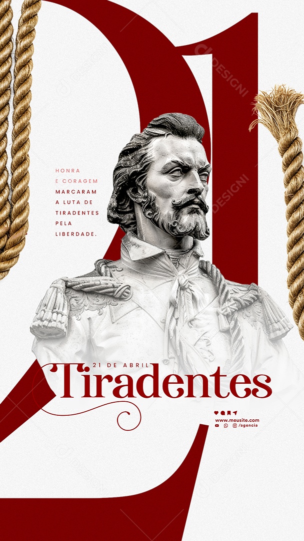 Story Dia de Tiradentes 21 de Abril Social Media PSD Editável