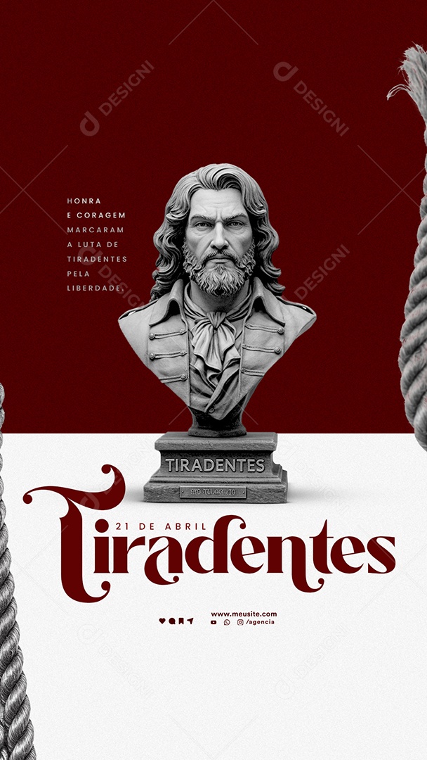 Story Dia de Tiradentes 21 de Abril Social Media PSD Editável