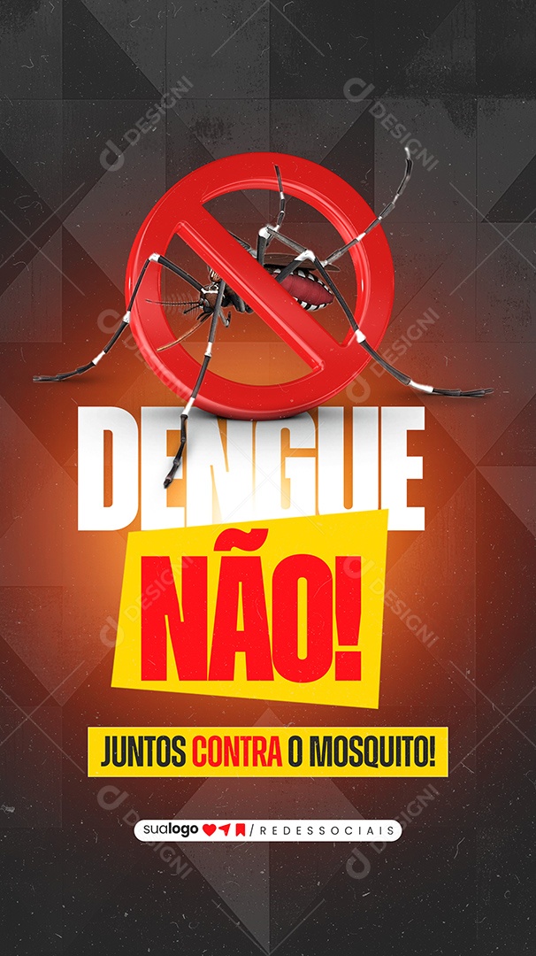 Story Dengue Não Juntos Contra O Mosquito Social Media PSD Editável