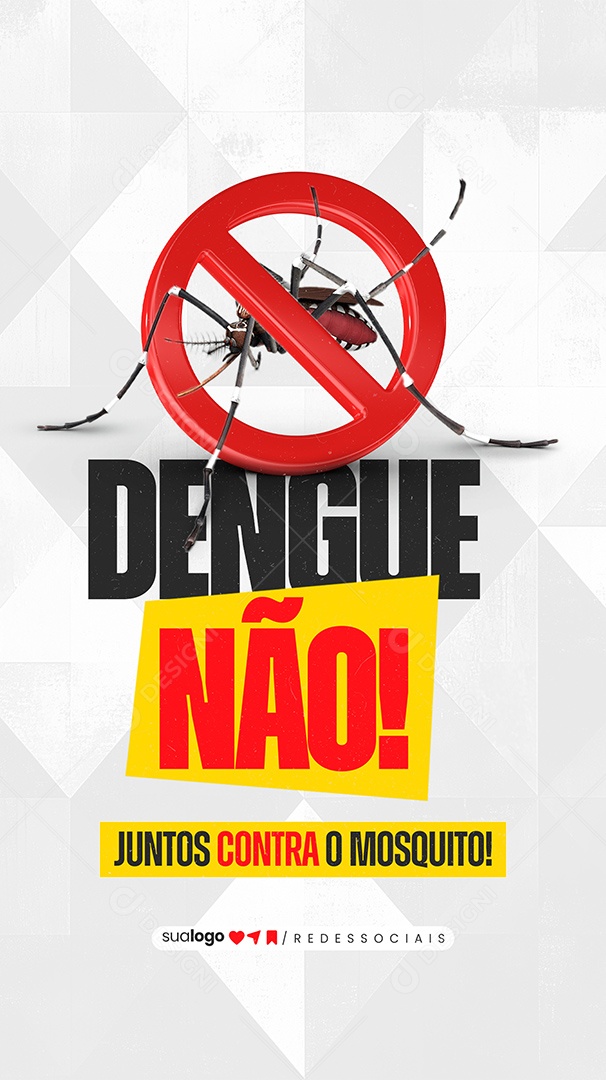 Story Dengue Não Juntos Contra O Mosquito Social Media PSD Editável