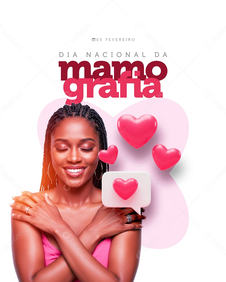 Dia Nacional da Mamografia Social Media PSD Editável