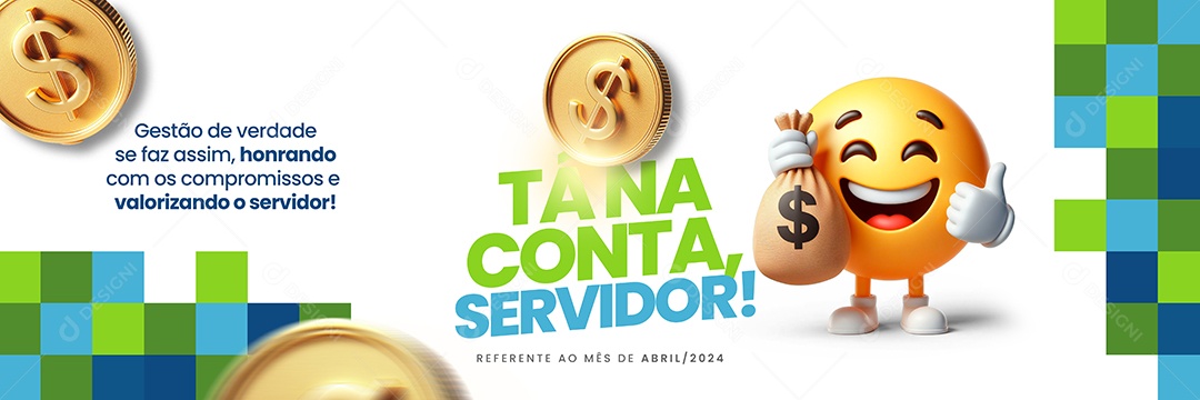 Banner Prefeitura Tá Na Conta Servidor Social Media PSD Editável