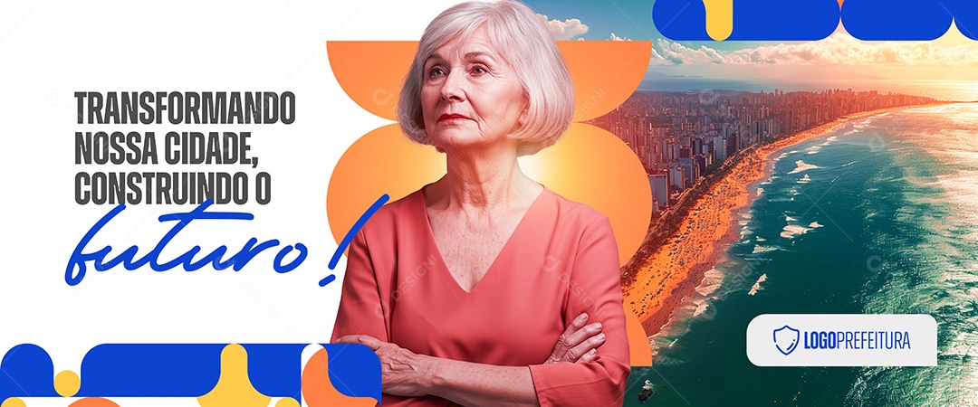 BannerTransformando Nossa Cidade Construindo O Futuro Social Media PSD Editável