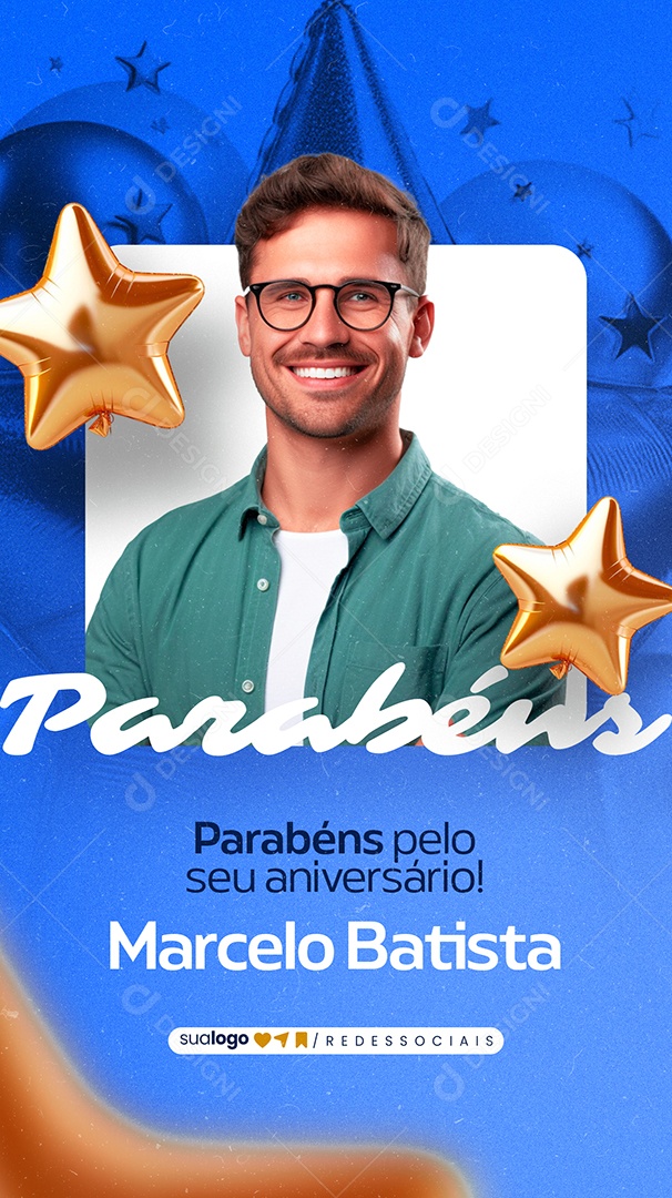 Story Parabéns Marcelo Batista Social Media PSD Editável