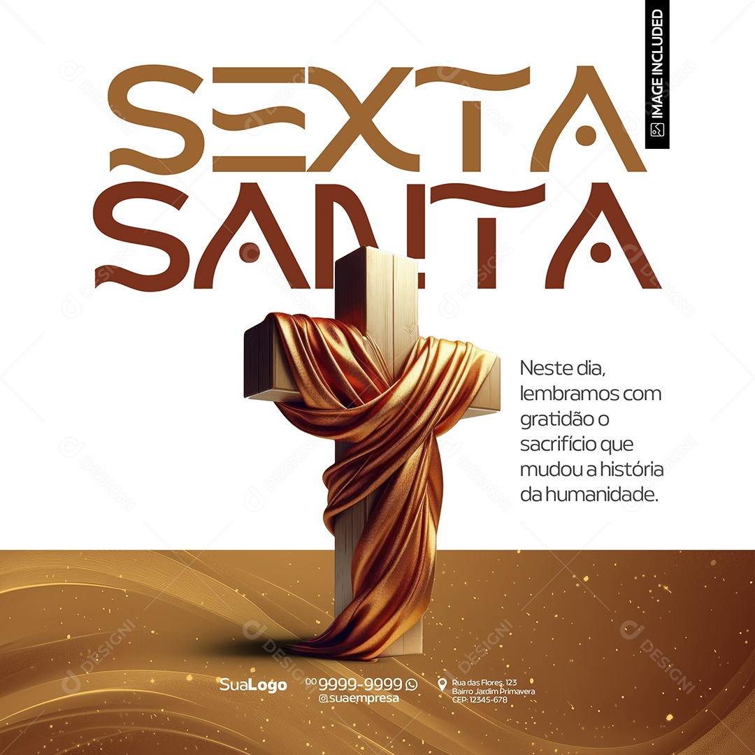 Sexta Santa Social Media PSD Editável