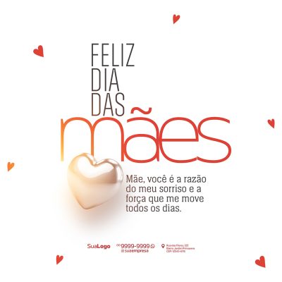 Feliz Dia Das Mães Social Media PSD Editável