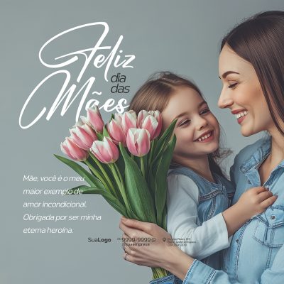 Feliz Dia Das Mães Social Media PSD Editável