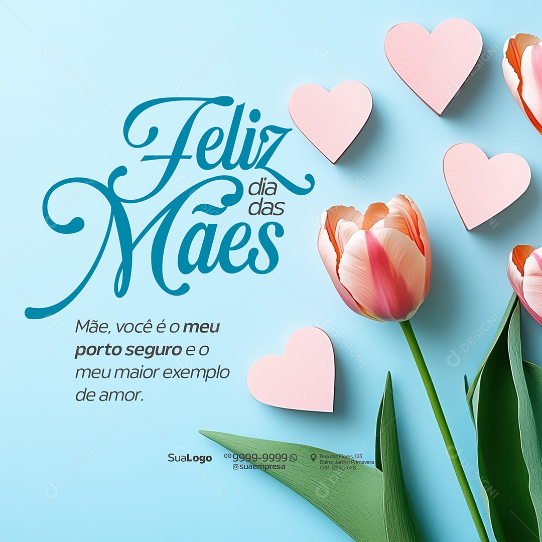 Feliz Dia Das Mães Social Media PSD Editável