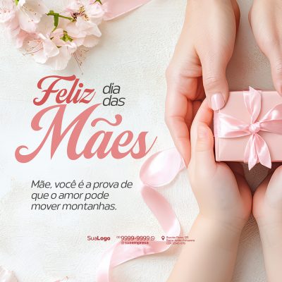 Feliz Dia Das Mães Social Media PSD Editável