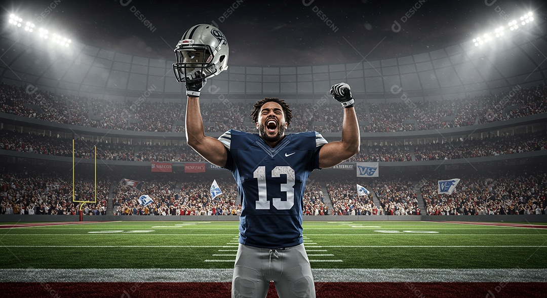 Basebol jogador comemorando