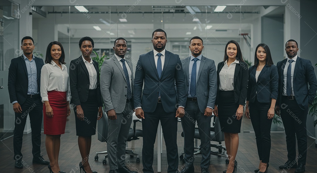 Equipe diversificada de profissionais de negócios