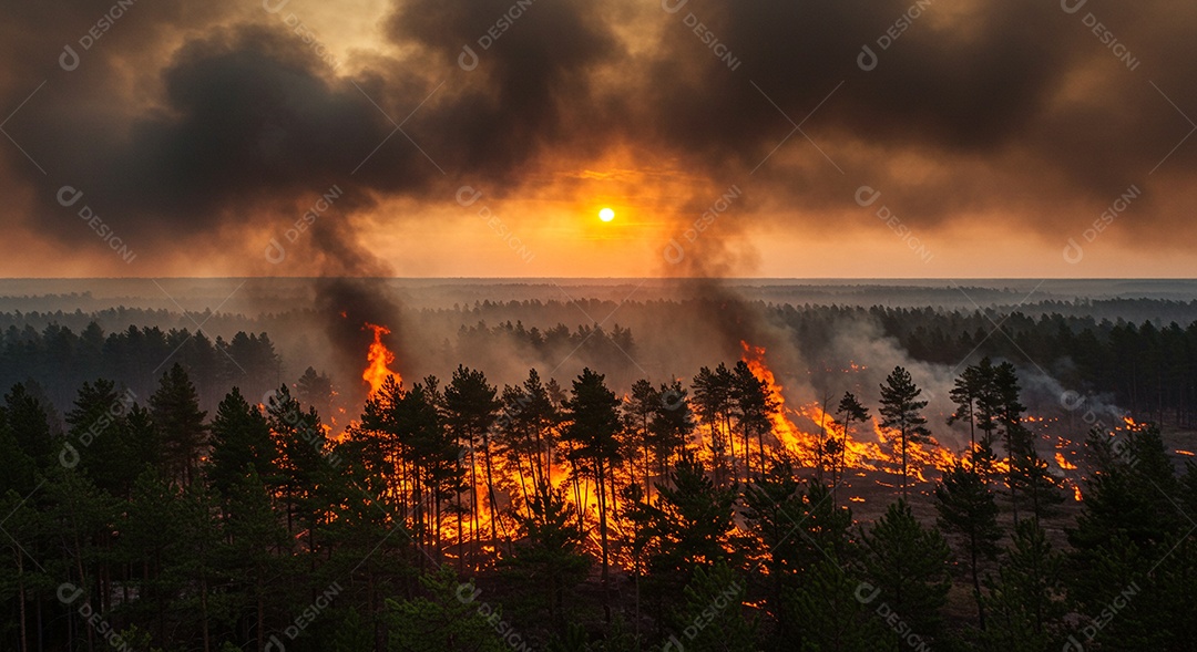 Incêndio na floresta
