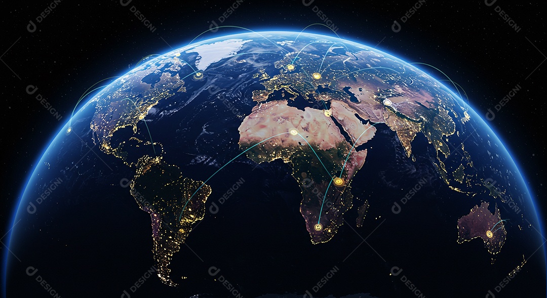 Conexões globais com a Terra a partir do espaço