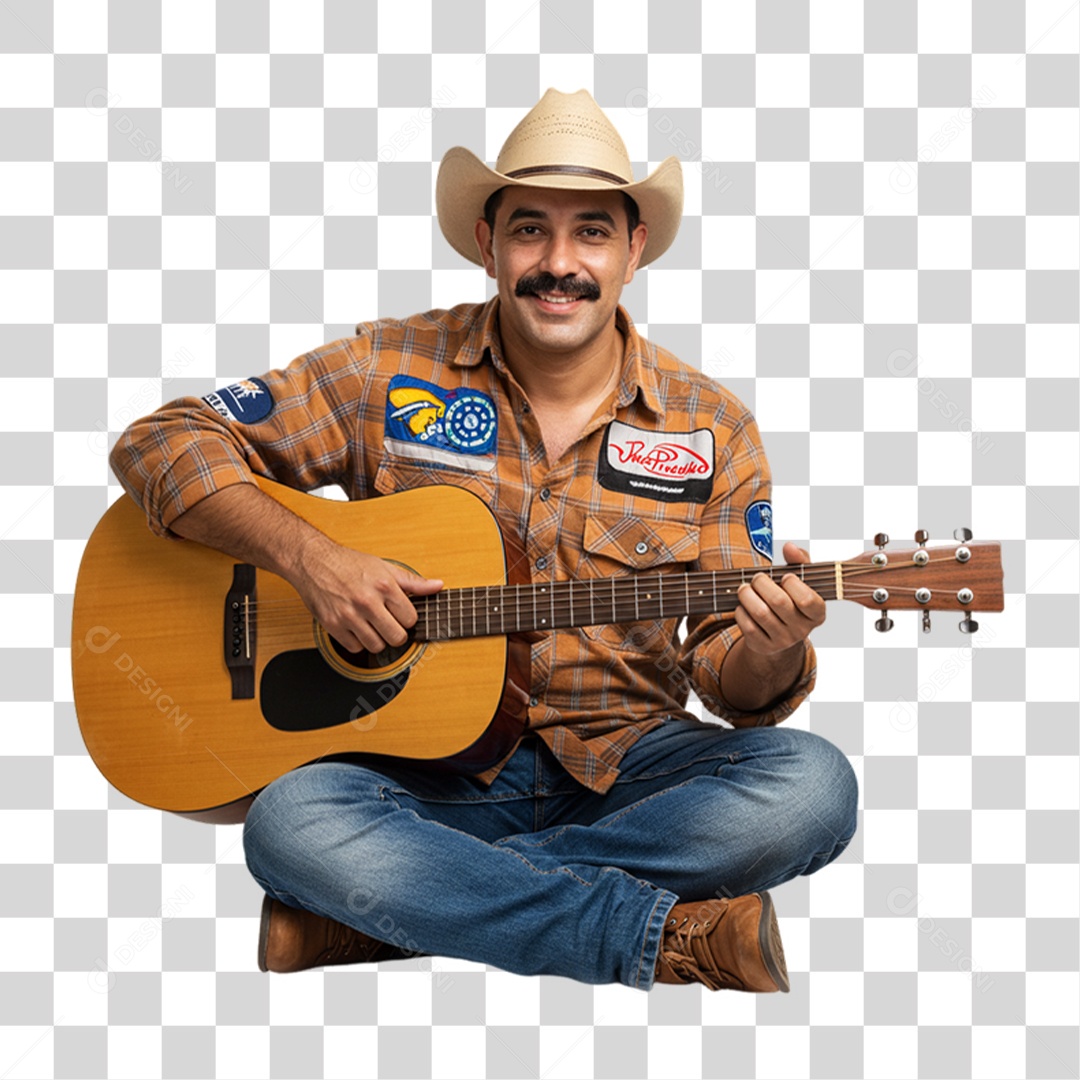Man in Junina Party Clothes Transparent PNG