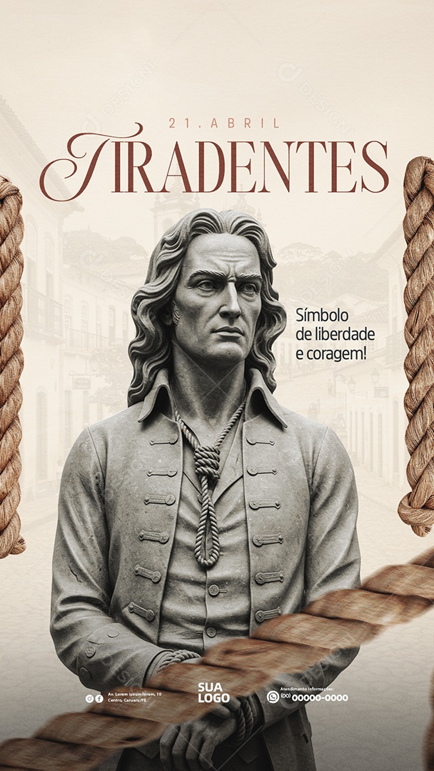 Story Dia de Tiradentes 21 de Abril Social Media PSD Editável