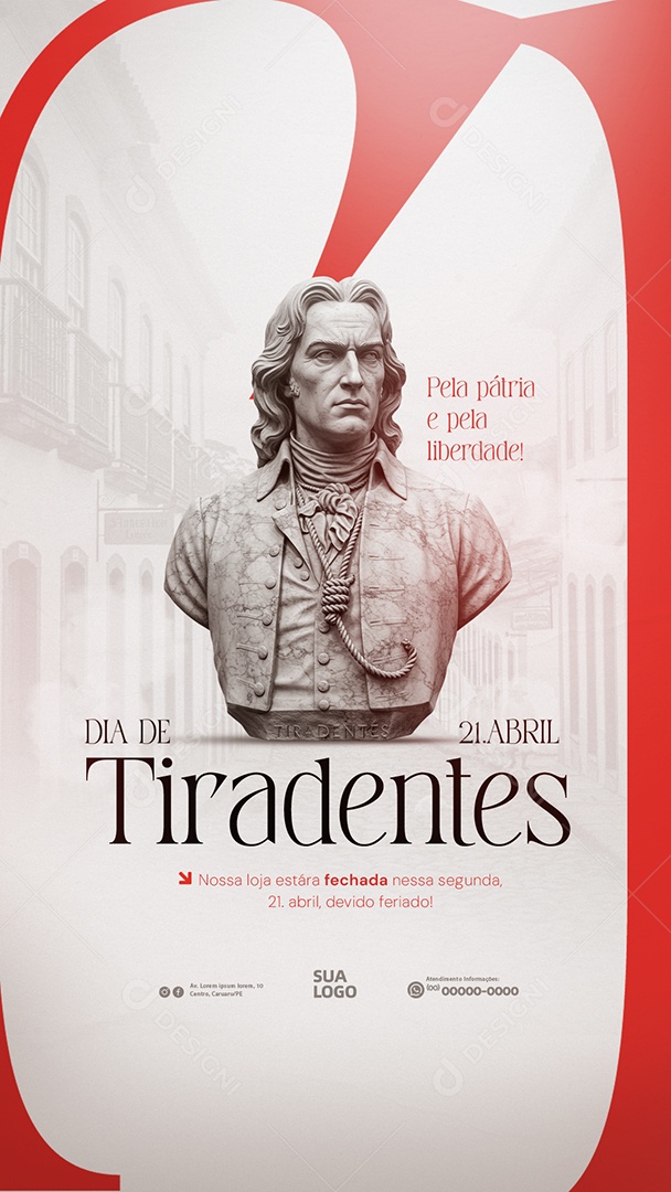 Story Dia de Tiradentes 21 de Abril Social Media PSD Editável