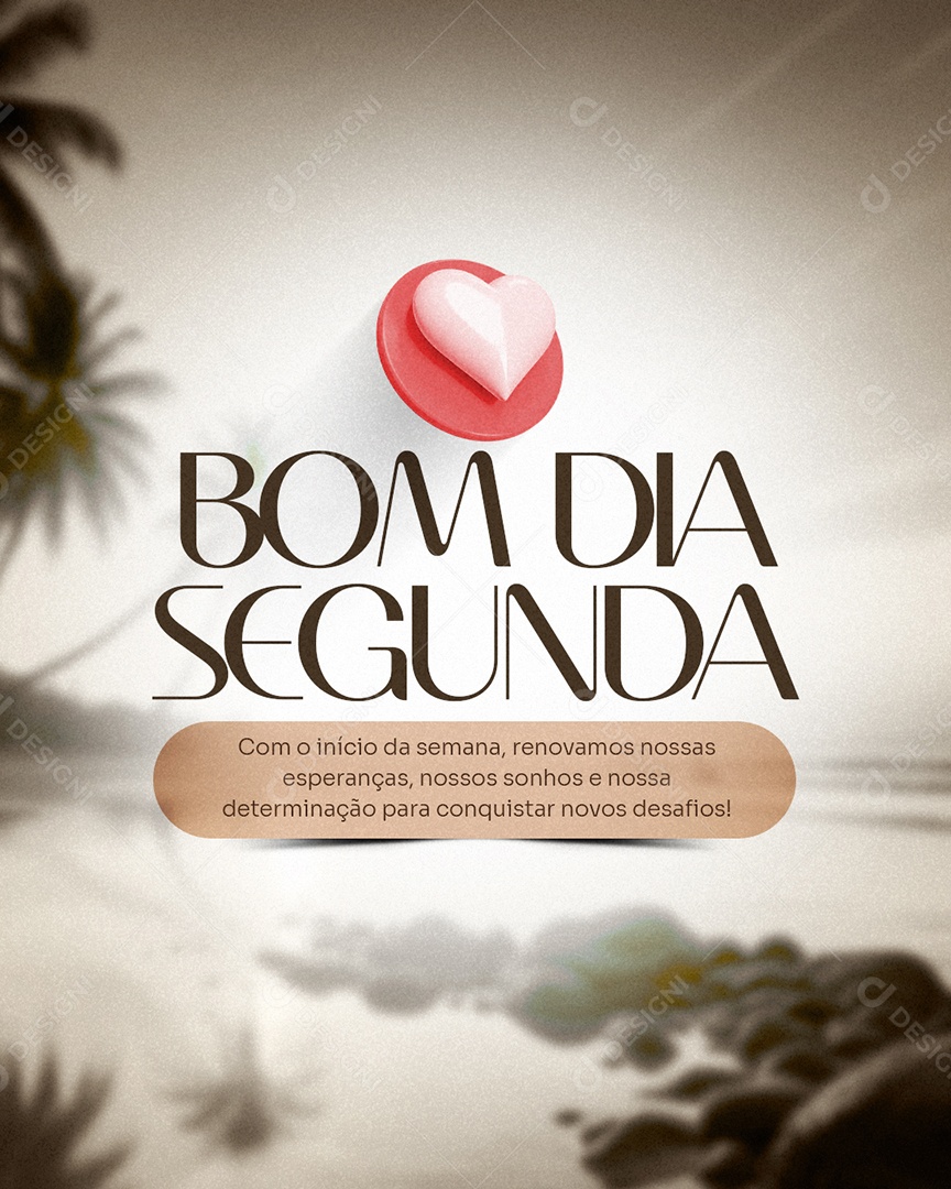 Bom Dia Segunda Feira Social Media PSD Editável
