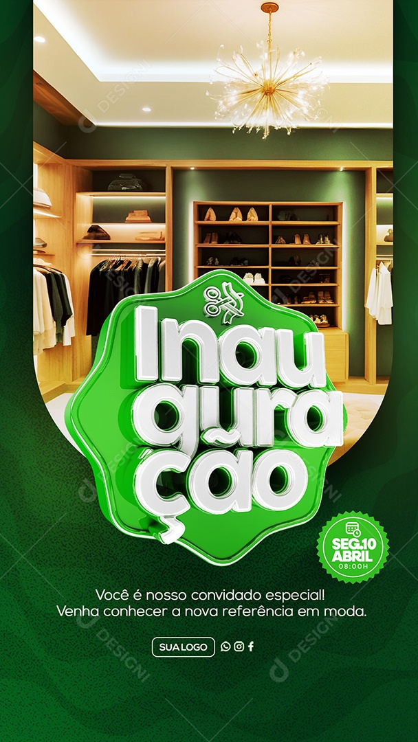 Story Venha Conhecer Nossa Loja Social Media PSD Editável