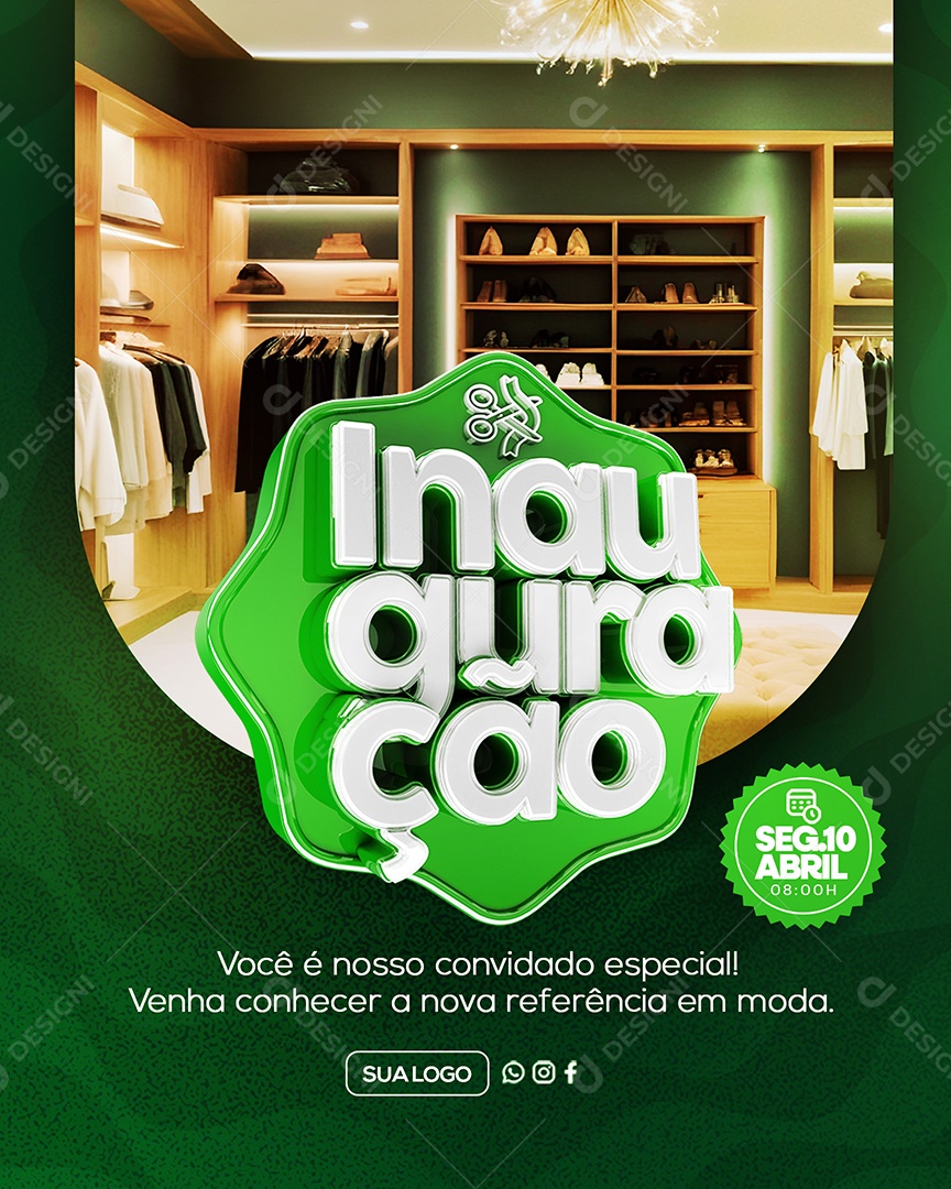 Venha Conhecer Nossa Loja Social Media PSD Editável