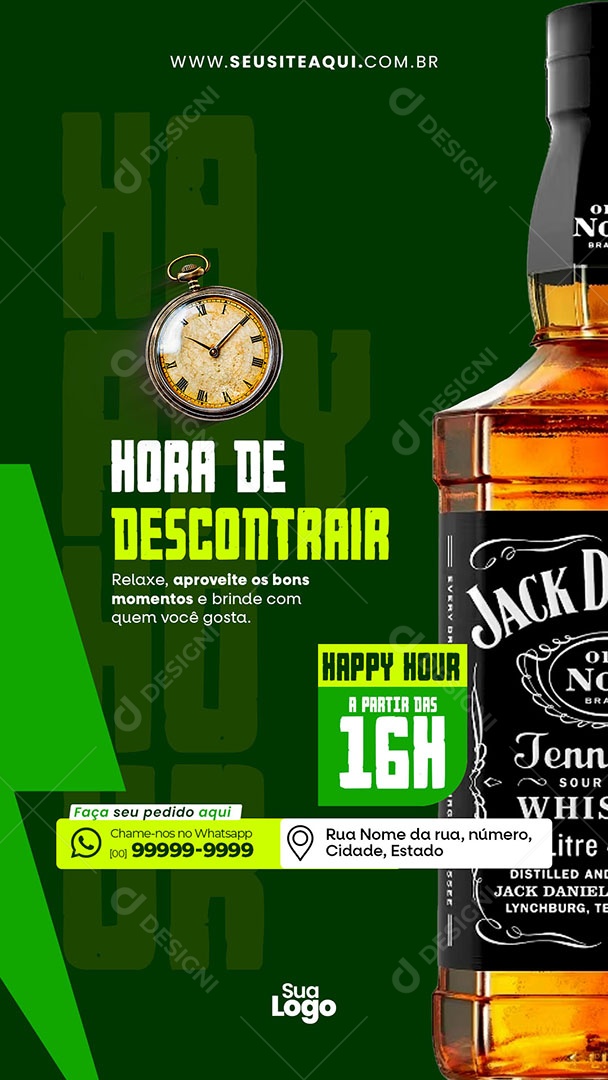 Story Distribuidora Hora de Descontrair Social Media PSD Editável