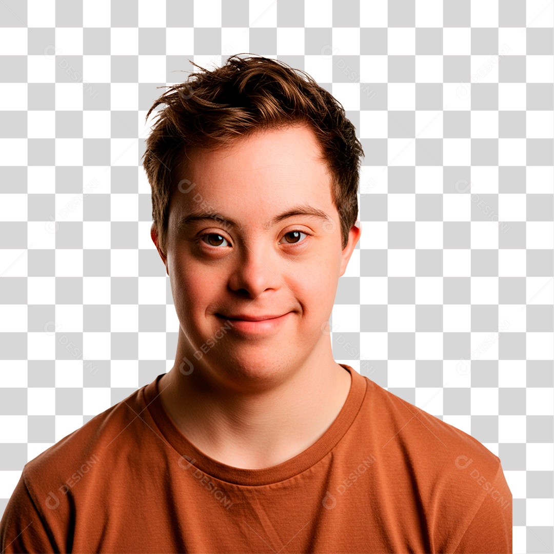 Homem com Síndrome de Down PNG Transparente