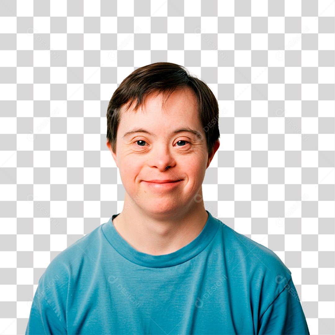 Homem com Síndrome de Down PNG Transparente