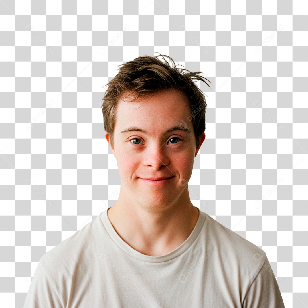 Homem com Síndrome de Down PNG Transparente
