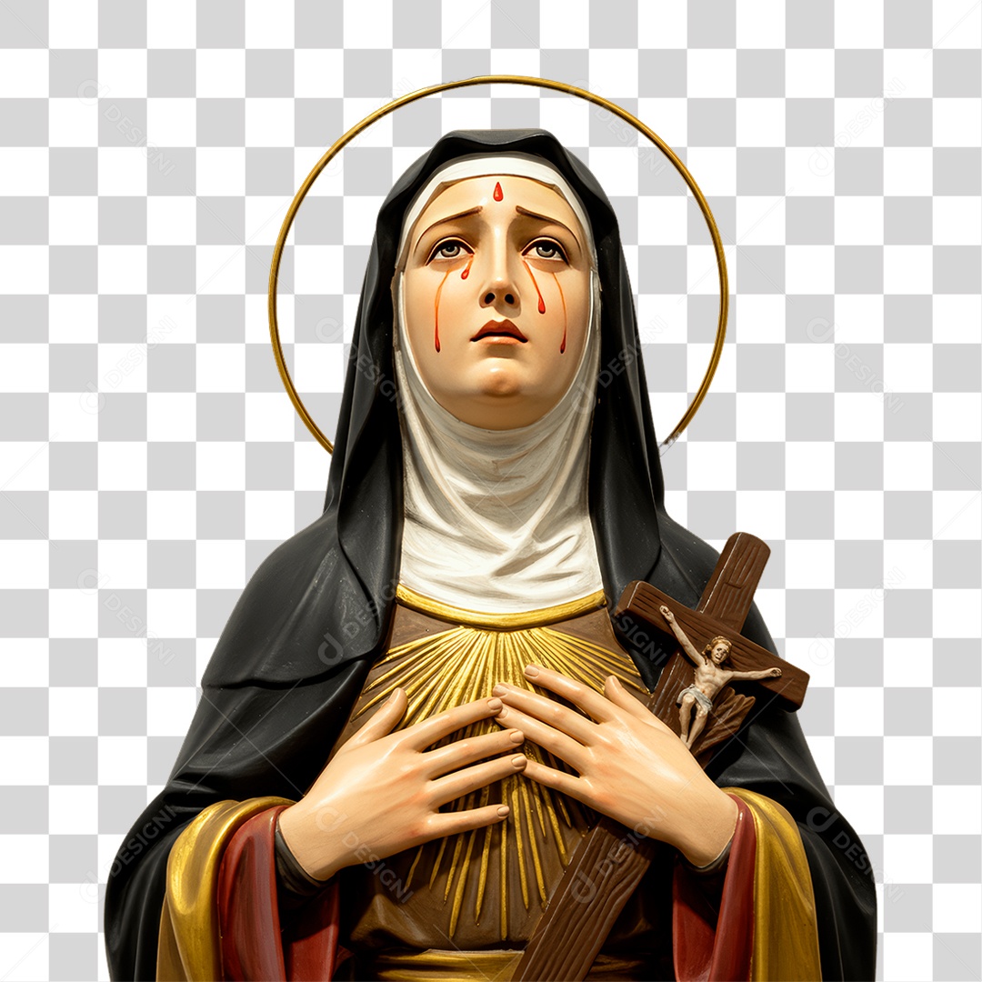 Imagem Semelhante a Santa Rita de Cássia PNG Transparente