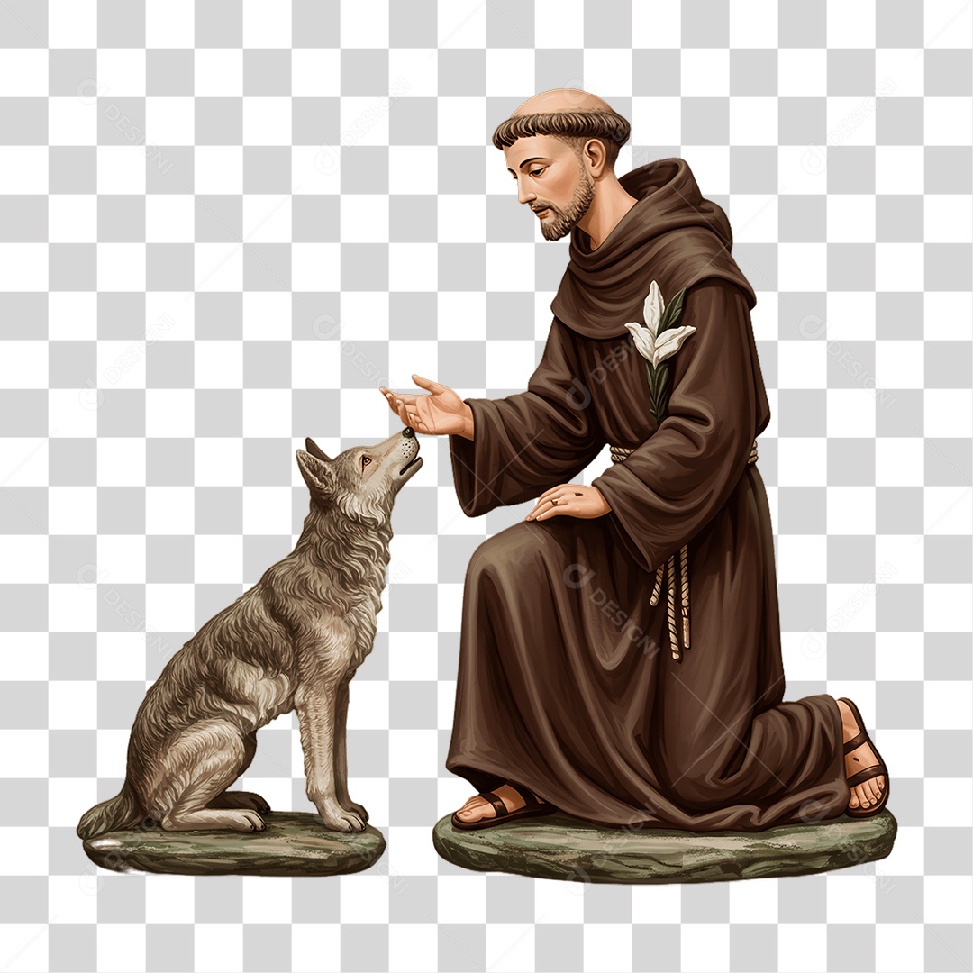 Imagem Semelhante a São Francisco de Assis PNG Transparente