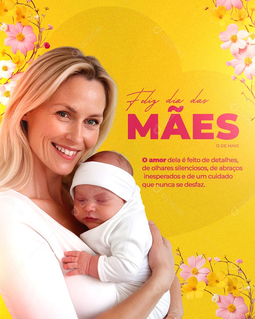 Feliz Dia Das Mães 12 de Maio Social Media PSD Editável