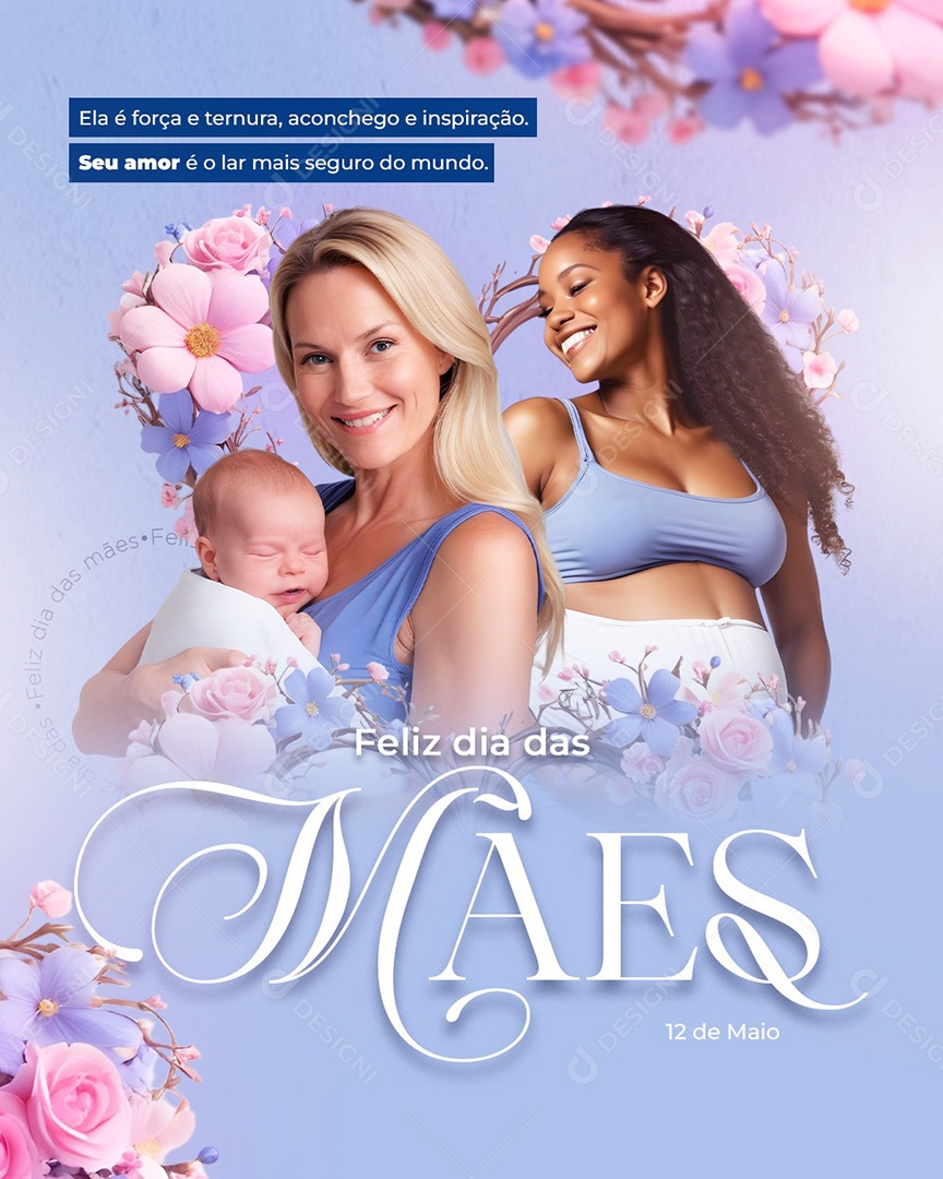 Feliz Dia Das Mães 12 de Maio Social Media PSD Editável