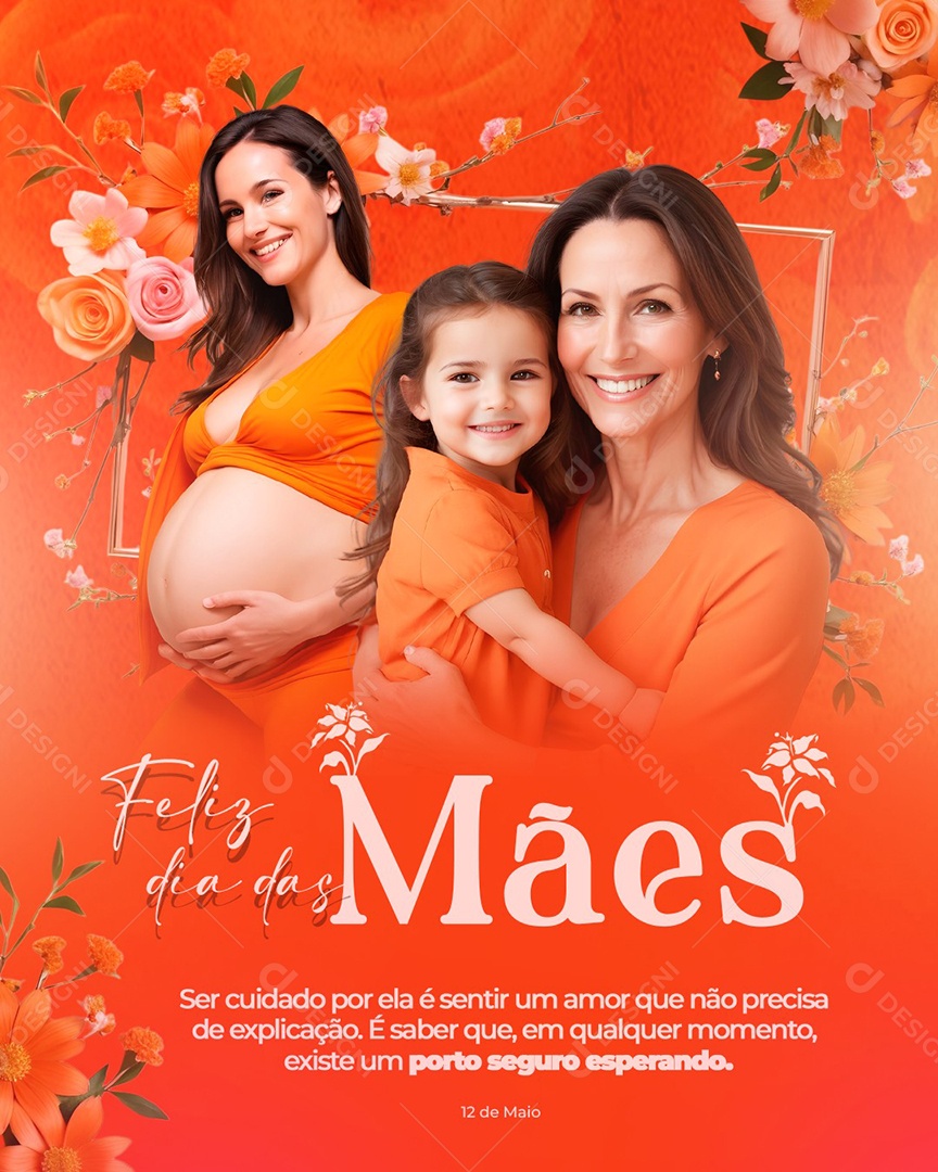 Feliz Dia Das Mães 12 de Maio Social Media PSD Editável