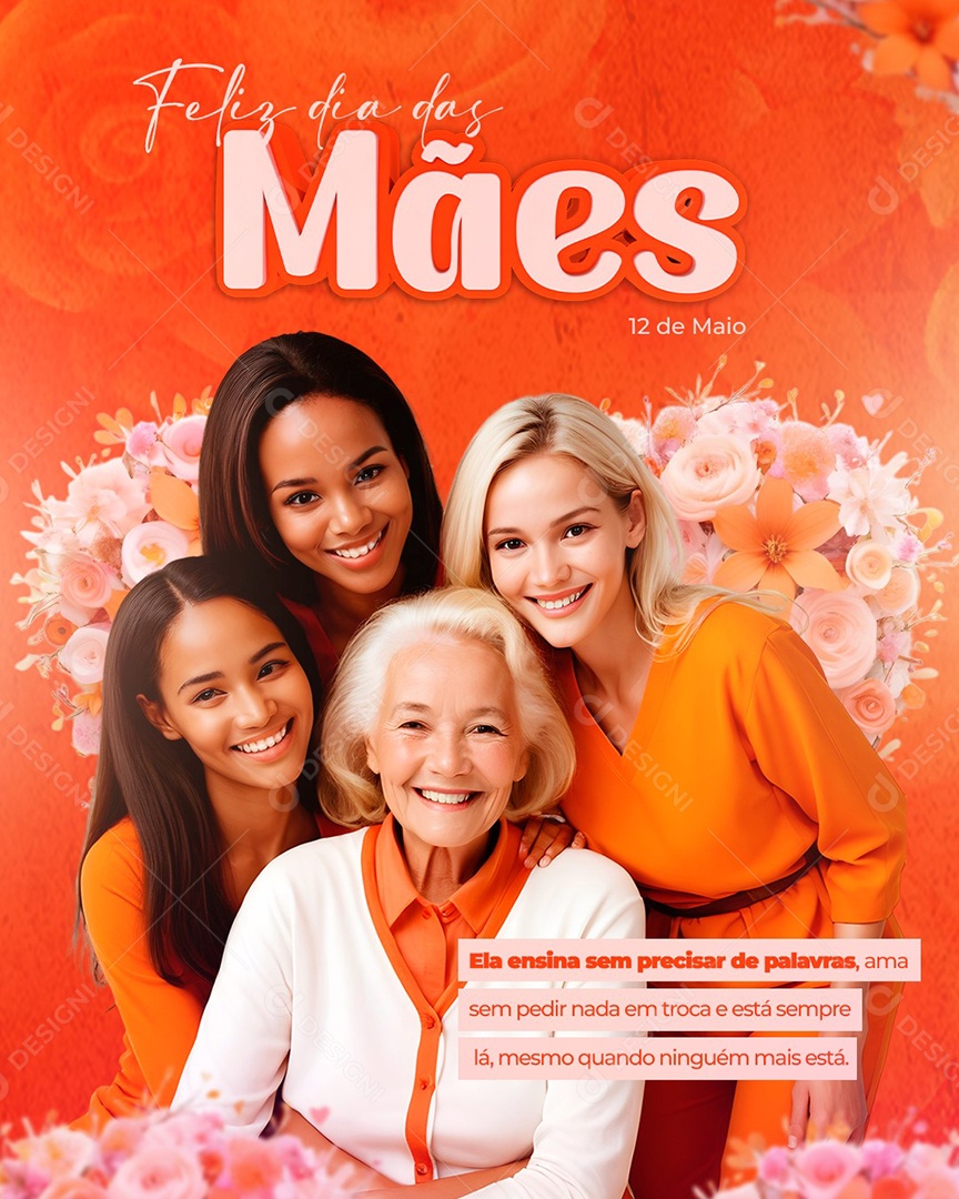 Feliz Dia Das Mães 12 de Maio Social Media PSD Editável