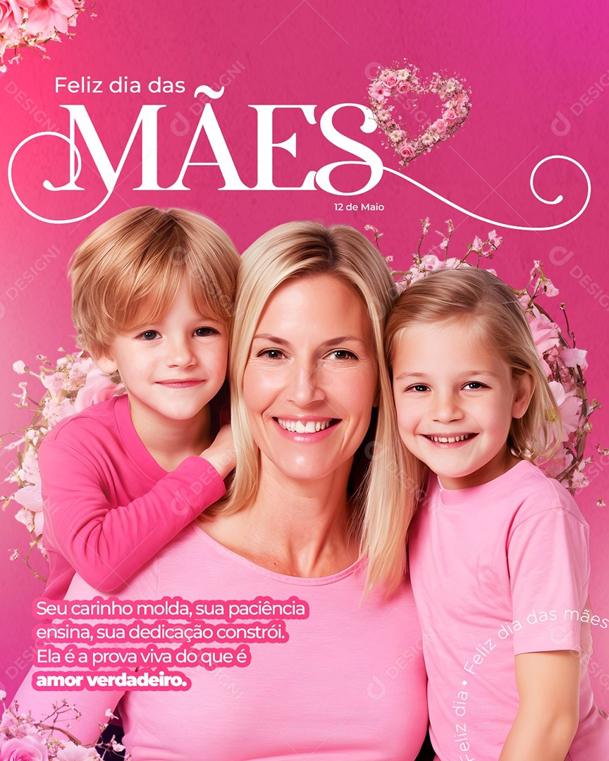 Feliz Dia Das Mães 12 de Maio Social Media PSD Editável