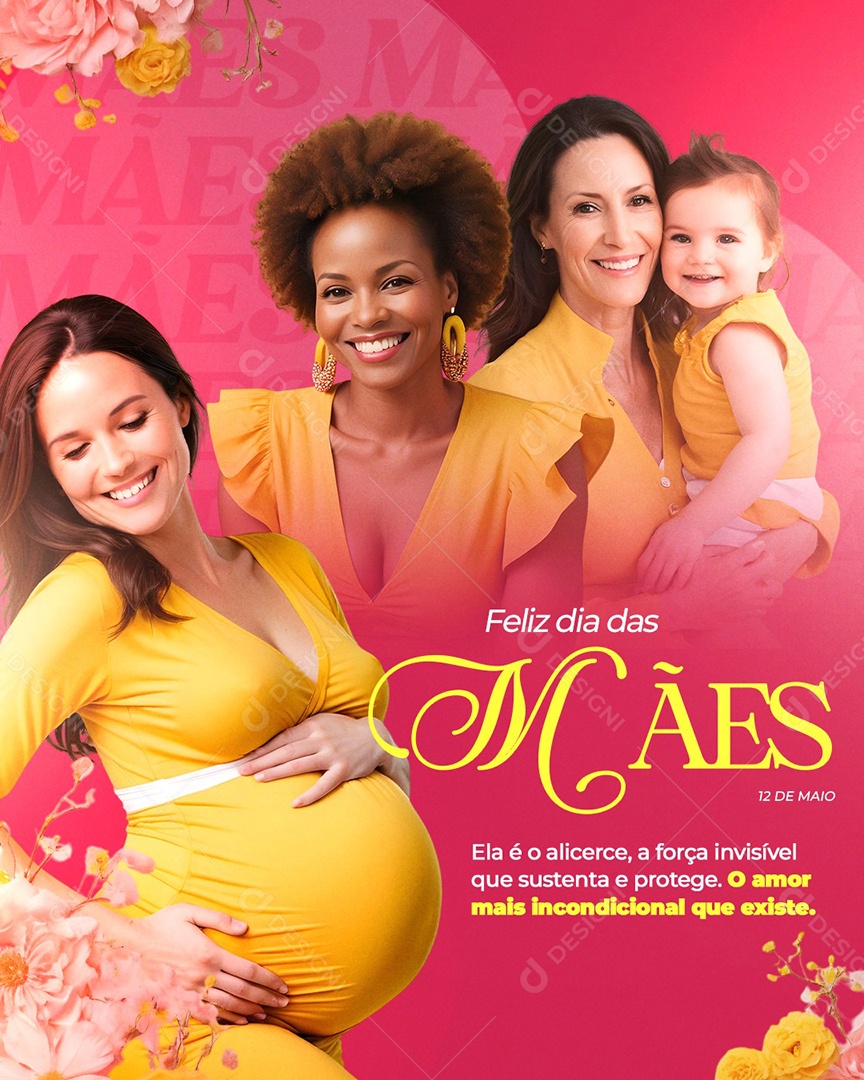 Feliz Dia Das Mães 12 de Maio Social Media PSD Editável