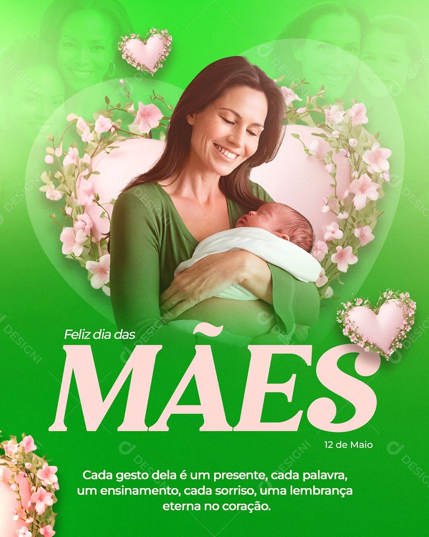 Feliz Dia Das Mães 12 de Maio Social Media PSD Editável