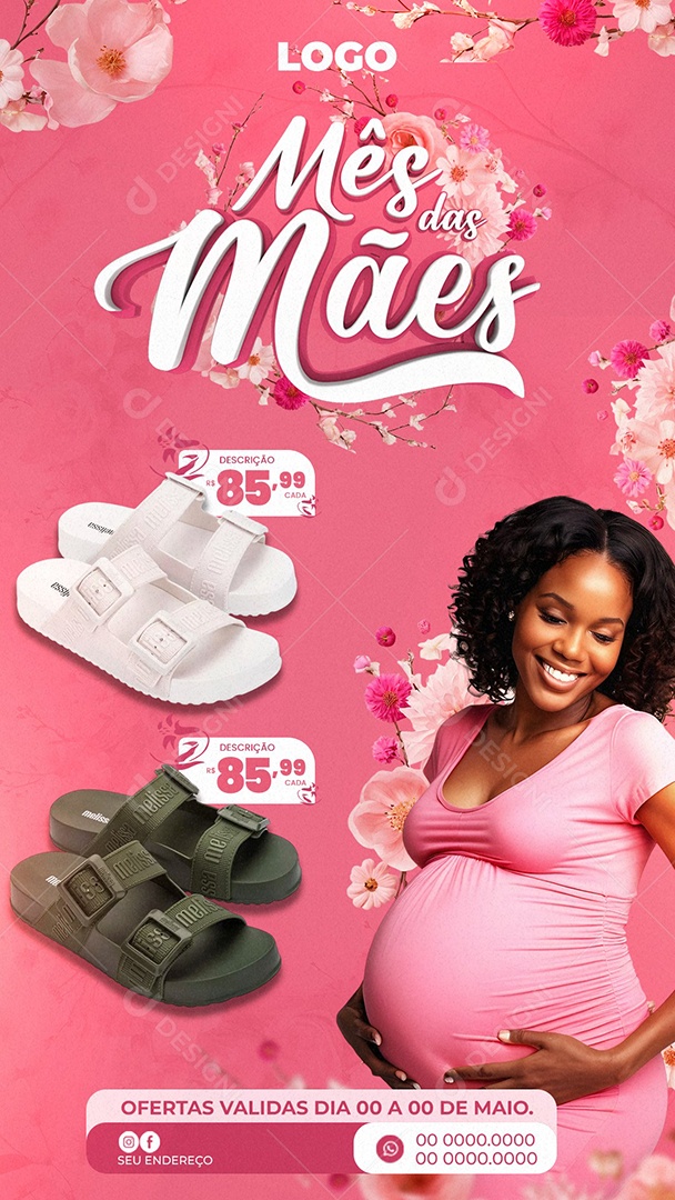 Promoção Mês das Mães Social Media PSD Editável