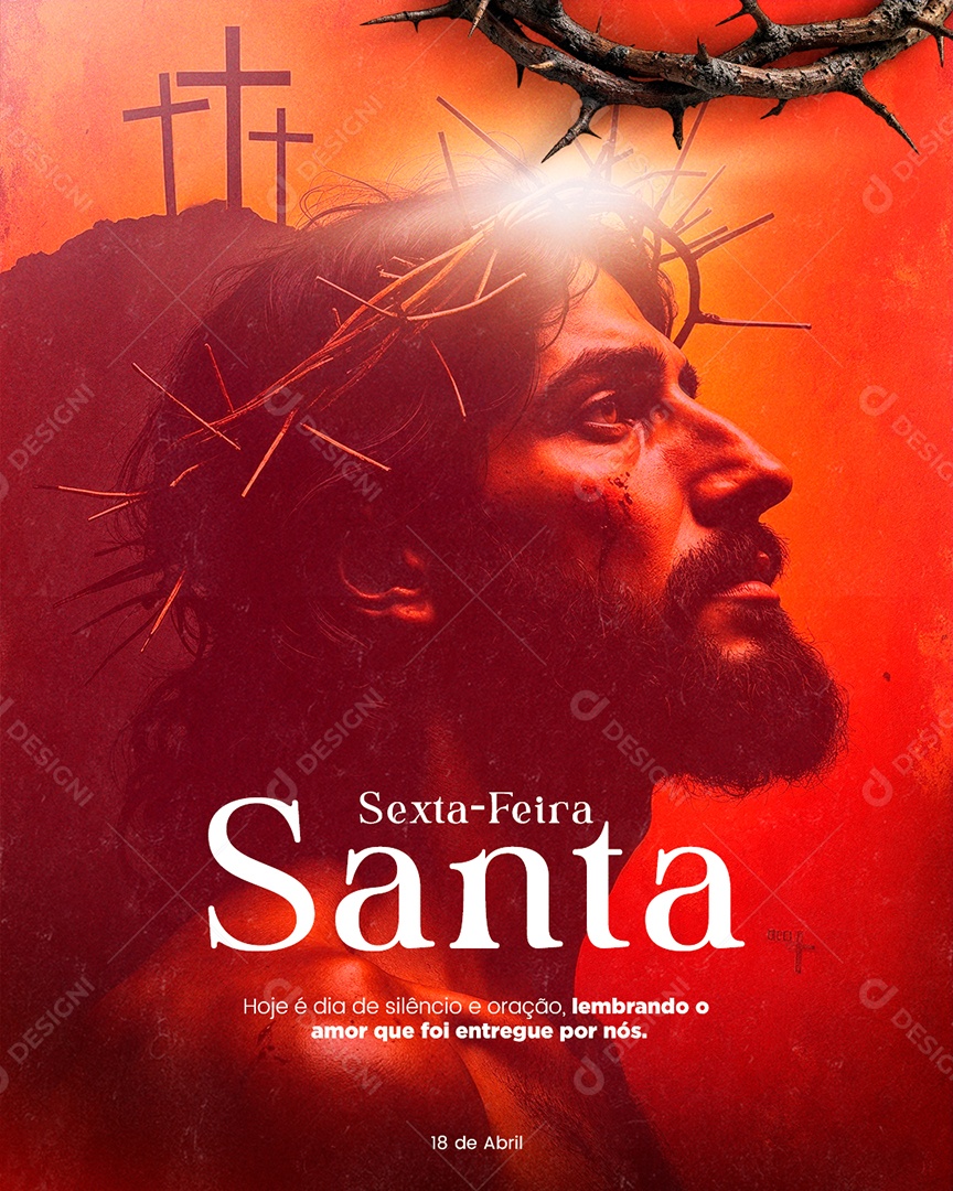 Sexta-feira Santa Social Media PSD Editável