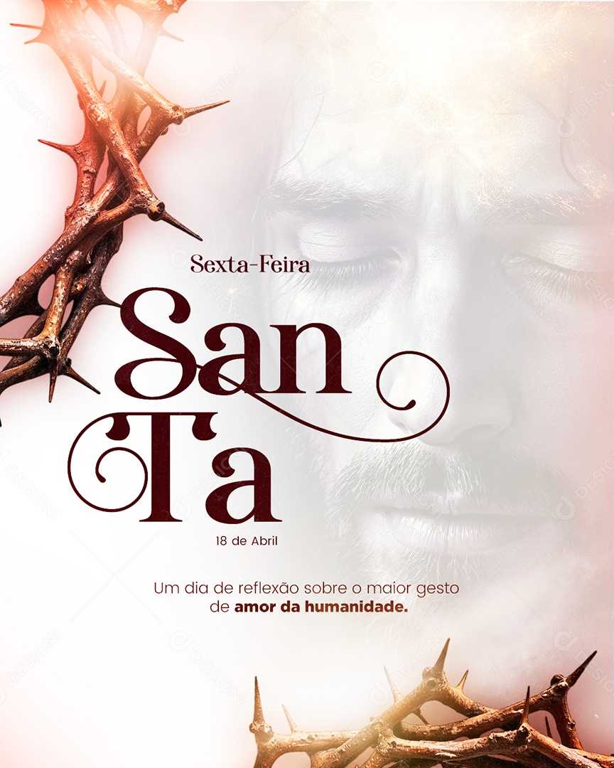Sexta-feira Santa Social Media PSD Editável
