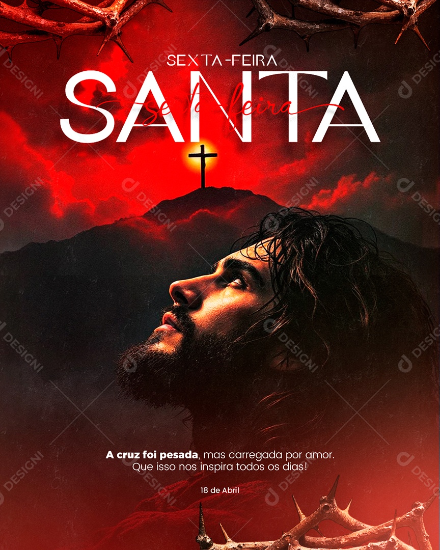 Sexta-feira Santa Social Media PSD Editável
