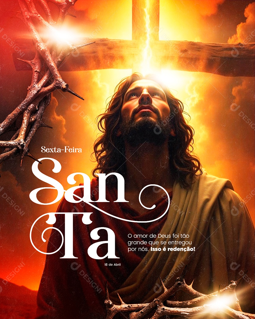 Sexta-feira Santa Social Media PSD Editável