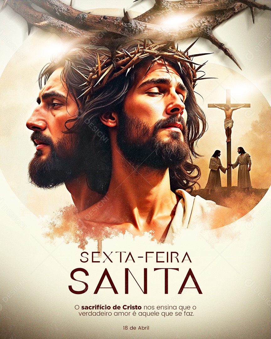 Sexta-feira Santa Social Media PSD Editável