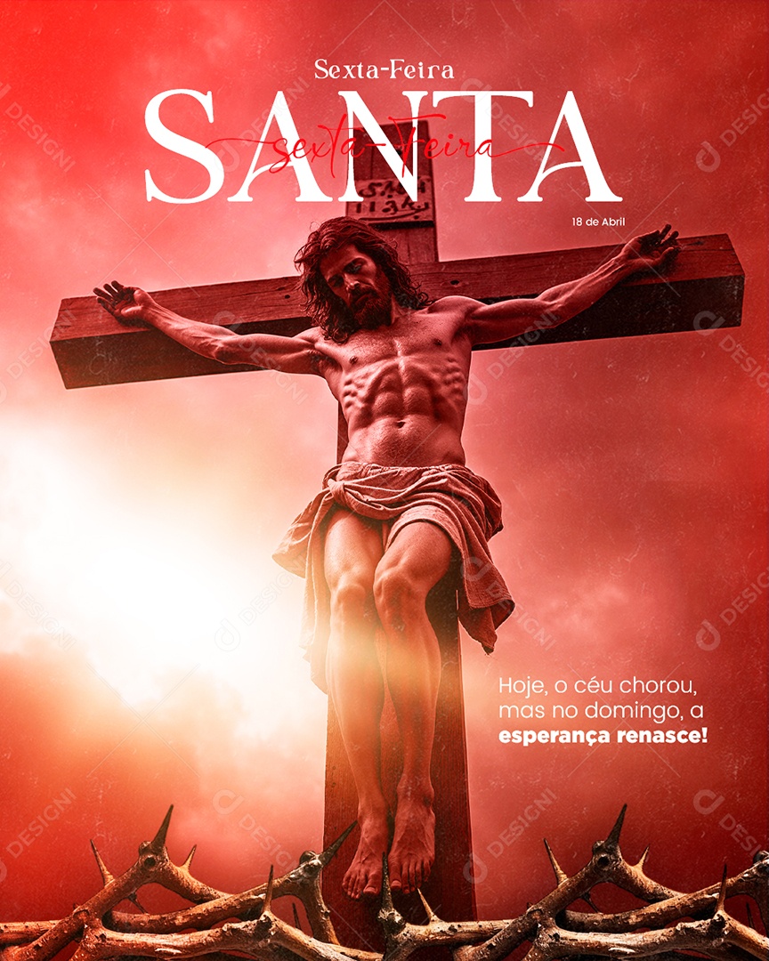 Semana Santa 13 de Abril Social Media PSD Editável