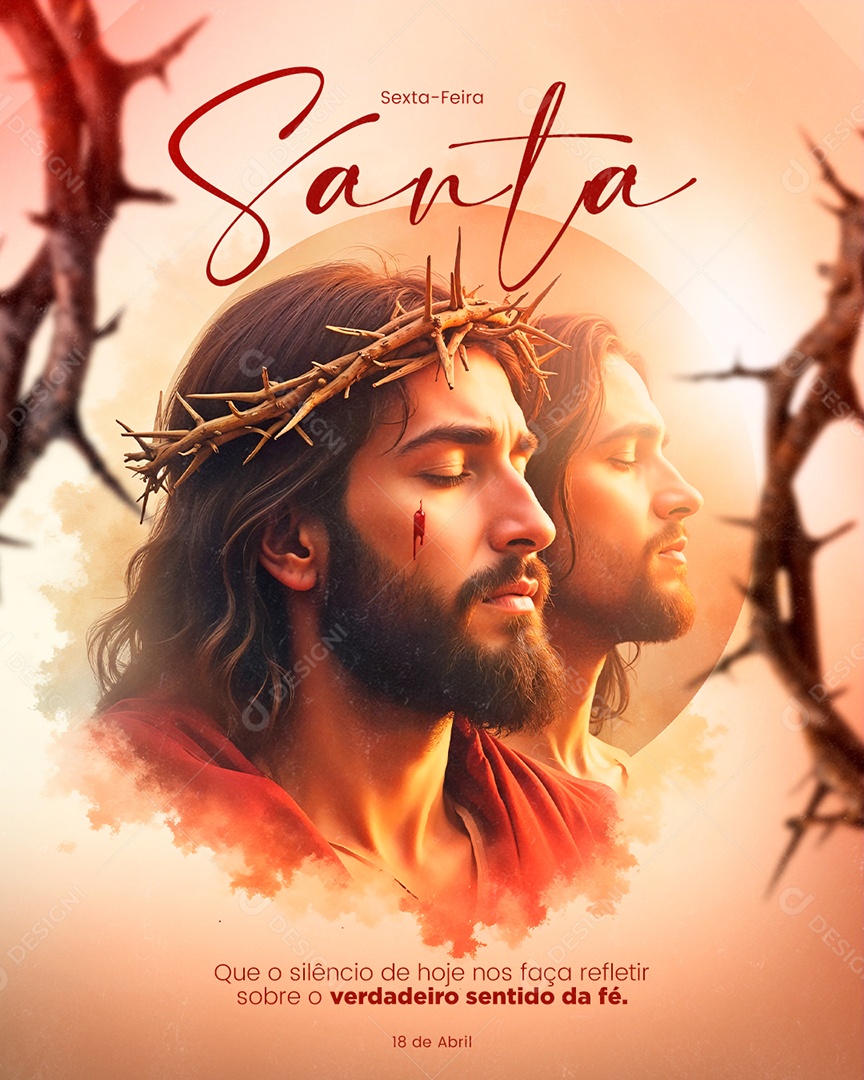 Semana Santa 13 de Abril Social Media PSD Editável