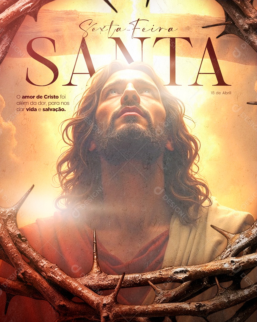 Semana Santa 13 de Abril Social Media PSD Editável