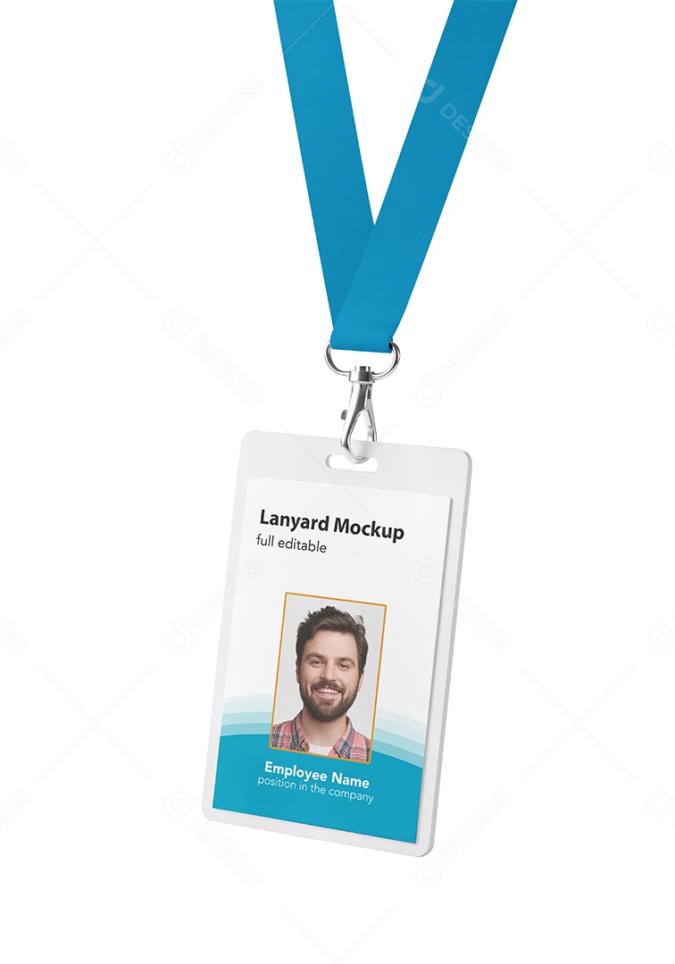 Crachá PSD Editável Mockup