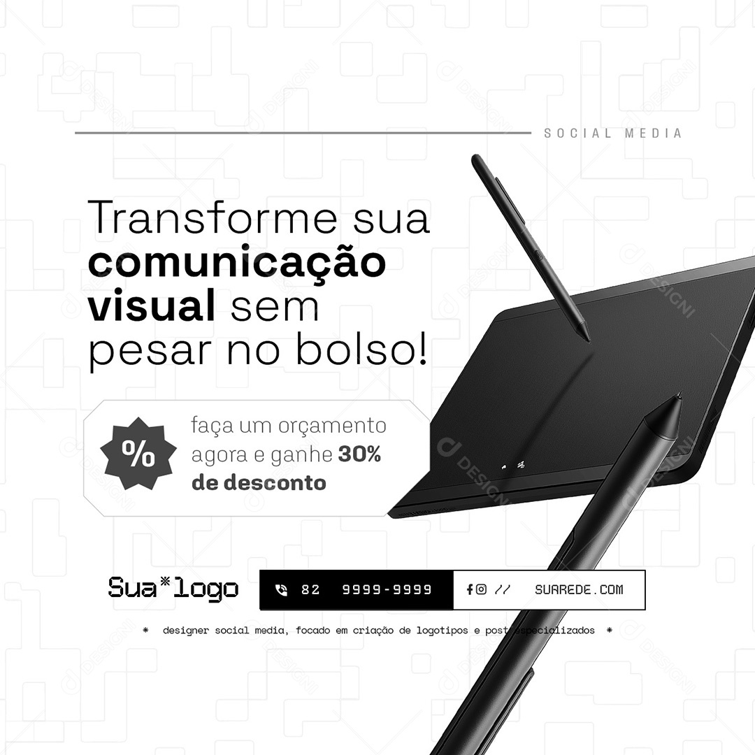 Designer Gráfico Transforme sua Comunicação Visual Social Media PSD Editável
