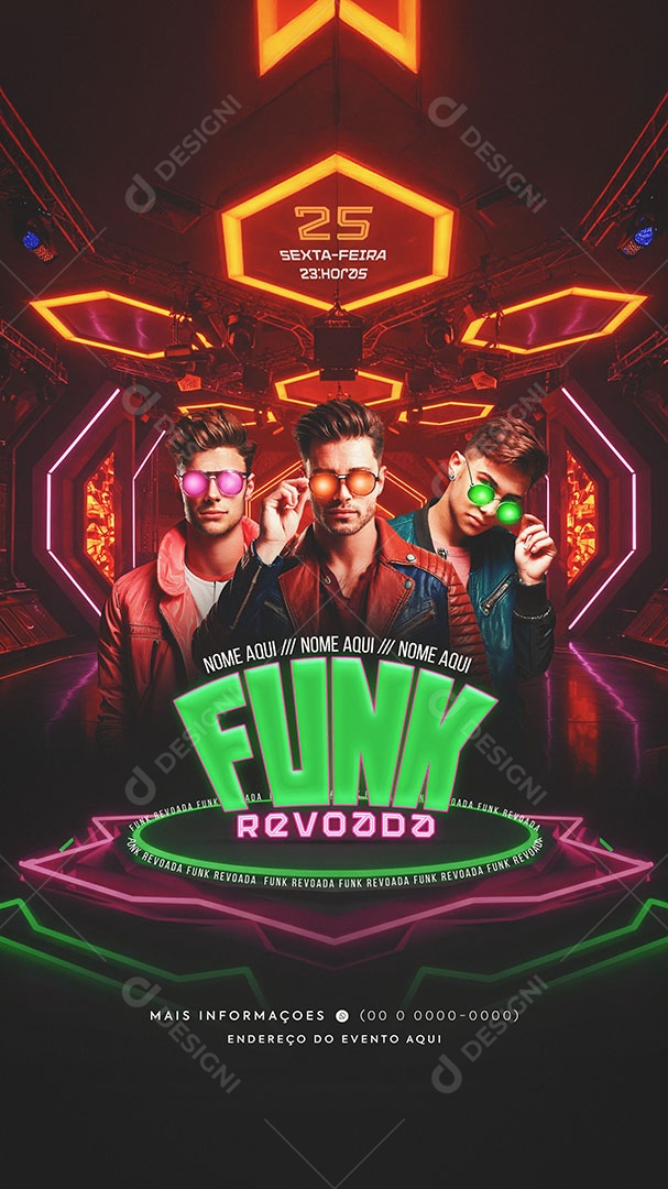 Flyer Funk Revoada Social Media Story PSD Editável