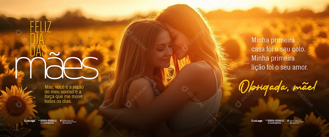 Banner Feliz Dia Das Mães Social Media PSD Editável