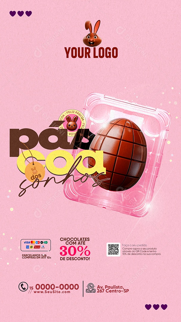Story Páscoa dos Sonhaos Social Media PSD Editável
